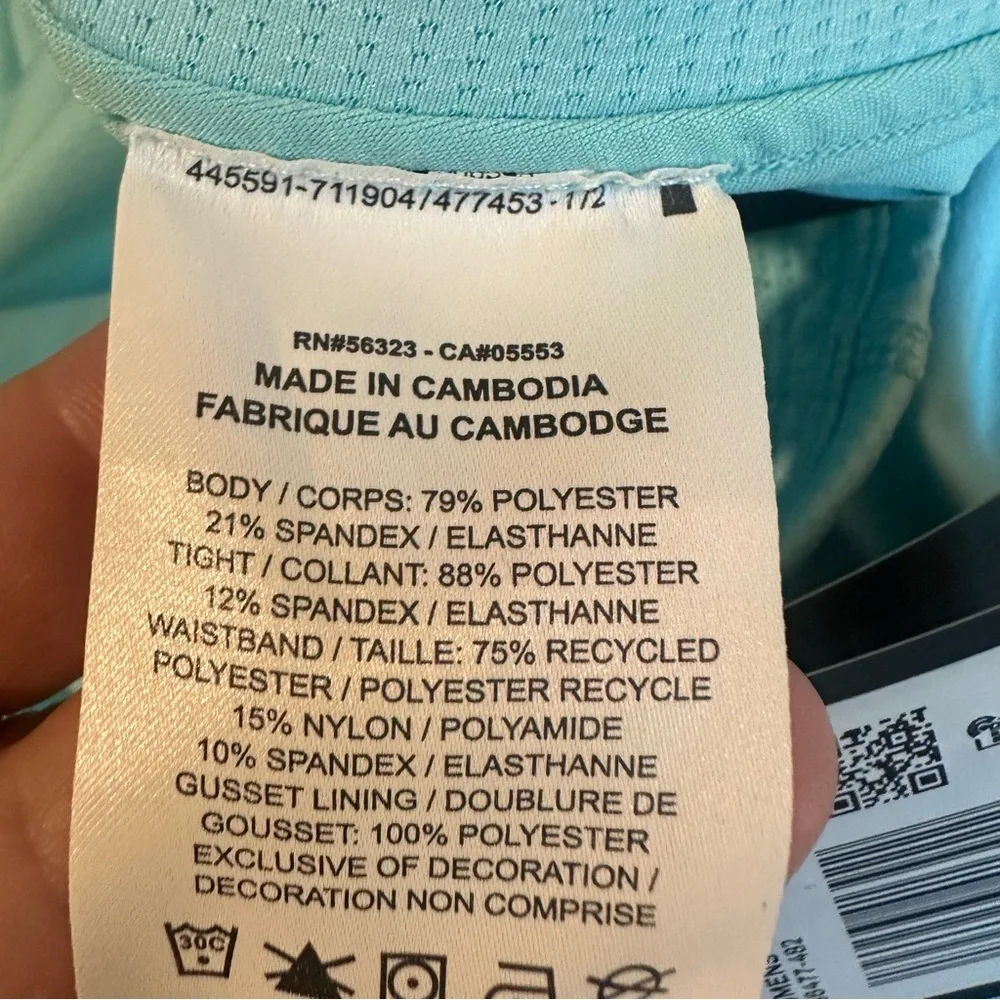 NWT Nike Dri Fit Slim Fit Tennis Pickleball Skort Light Turquoise Plus Size 1X - Picture 8 of 8